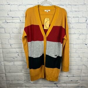 NWT Andree By Unit Striped Button Down Cardigan Women’s Small